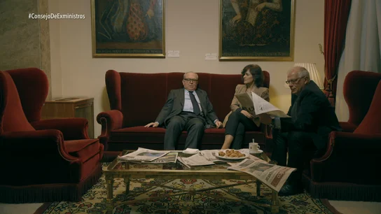 Eduardo Serra, Carmen Calvo y Josep Borrell Eduardo Serra, Carmen Calvo y Josep Borrell