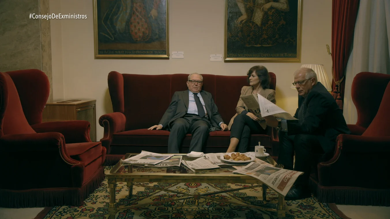Eduardo Serra, Carmen Calvo y Josep Borrell