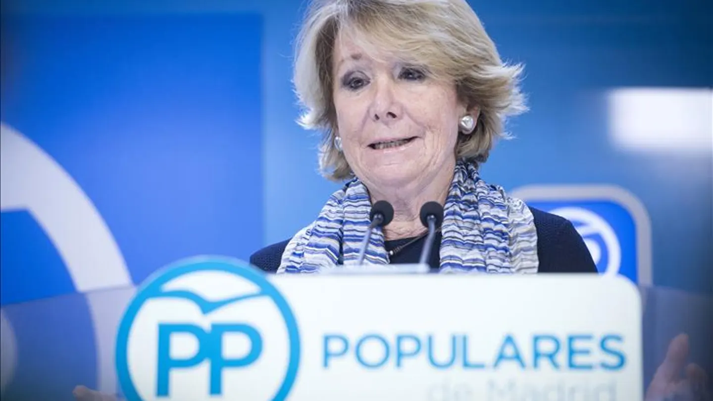 Esperanza Aguirre dimite como presidenta del PP de Madrid Esperanza Aguirre dimite como presidenta del PP de Madrid
