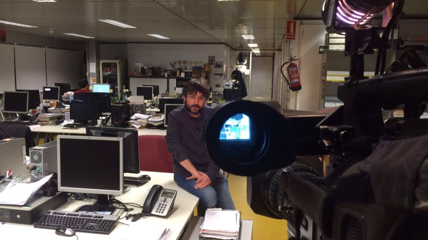 Jordi &Eacute;vole en la redacci&oacute;n de Salvados