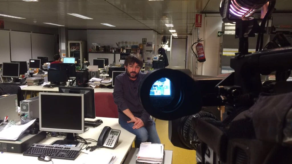 Jordi Évole en la redacción de Salvados