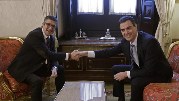 Patxi López y Pedro Sánchez Patxi López y Pedro Sánchez