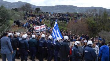Protestas en la isla griega de Kos
