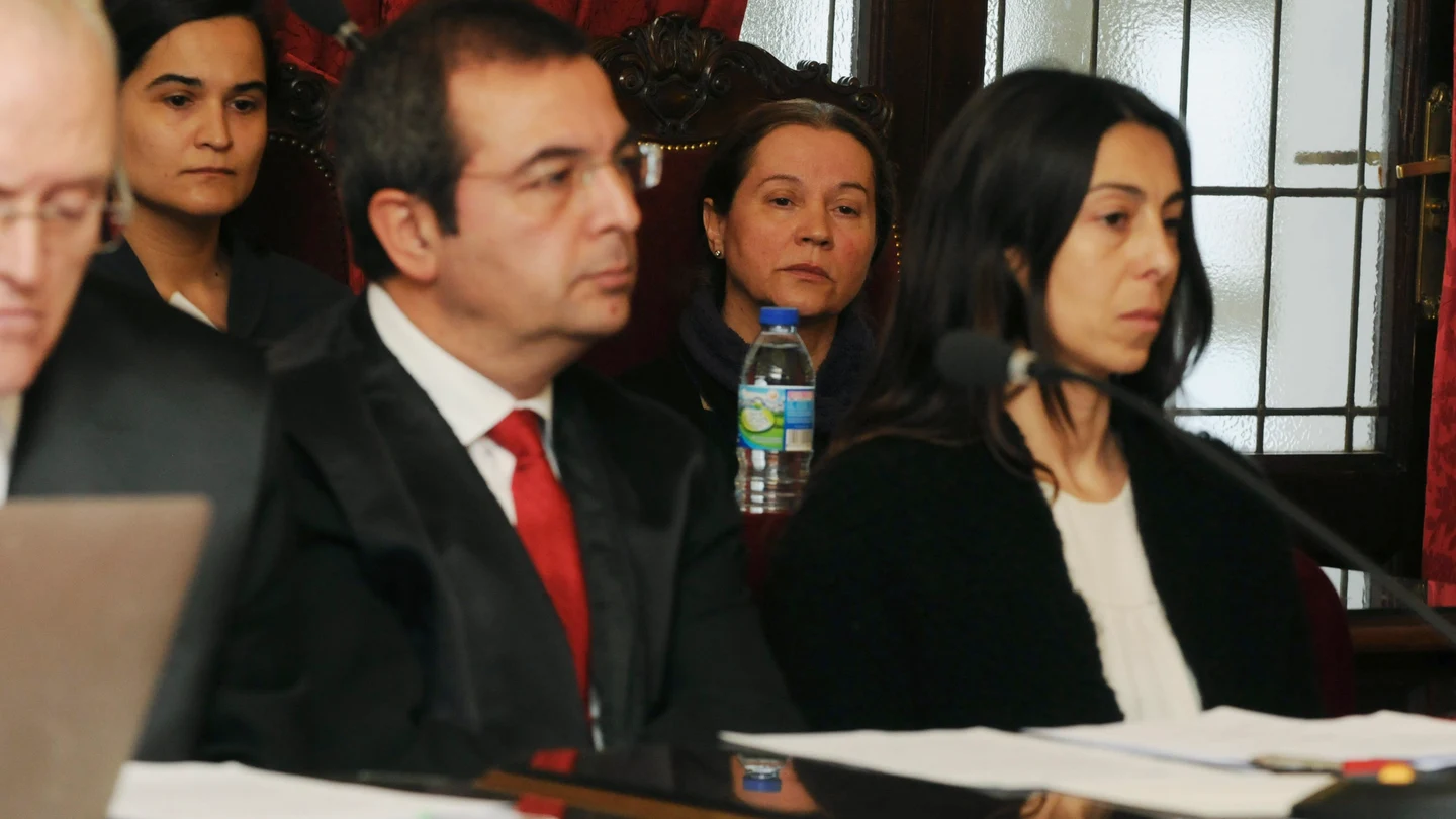 Las tres acusadas durante la última sesión de la vista del jucio Las tres acusadas durante la última sesión de la vista del jucio
