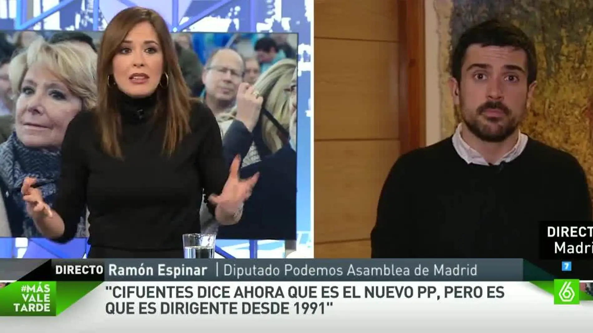 Ramón Espinar, de Podemos, en Más Vale Tarde