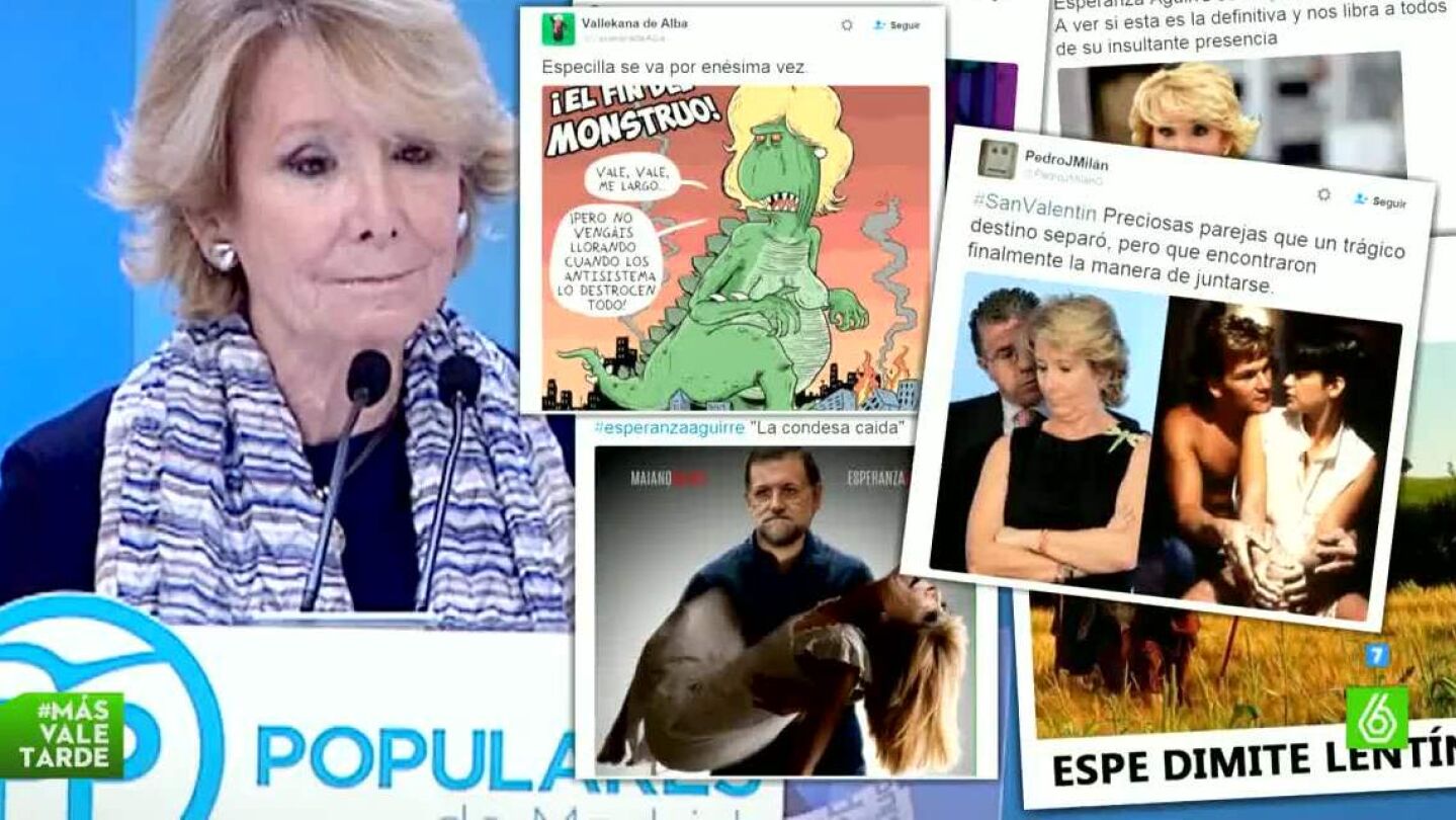 Esperanza Aguirre copa las redes sociales
