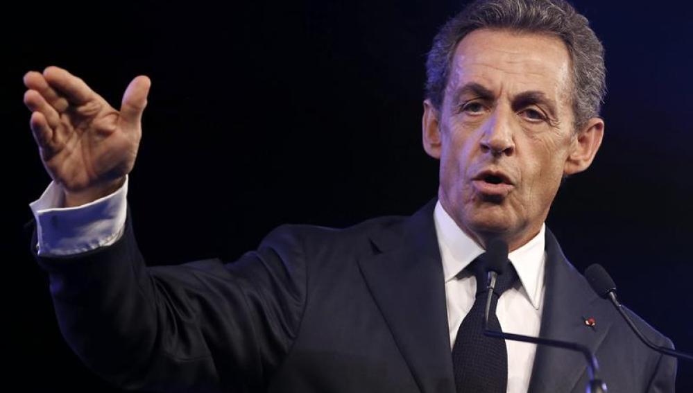 El líder del partido conservador Los Republicanos, Nicolás Sarkozy.