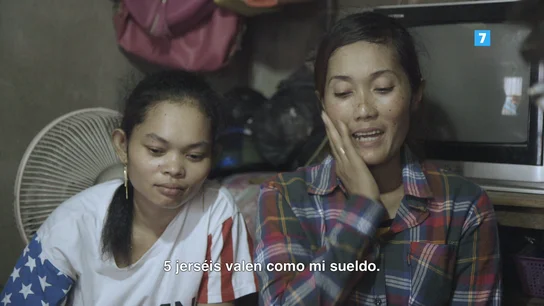 Una trabajadora del sector textil en el sudeste asiático Una trabajadora del sector textil en el sudeste asiático