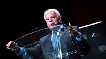 Felipe González en una conferencia en Madrid