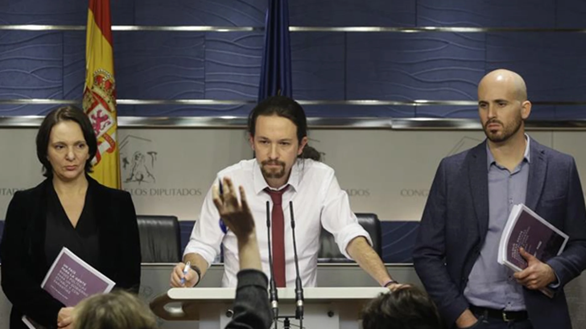 Pablo Iglesias en rueda de prensa