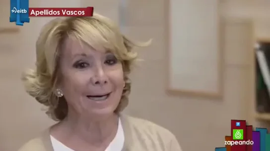 Esperanza Aguirre canta en euskera Esperanza Aguirre canta en euskera