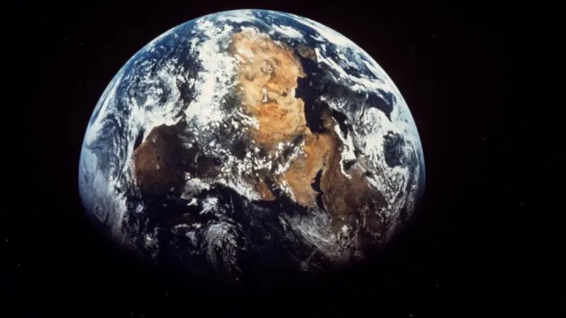 Vista del planeta Tierra desde el espacio