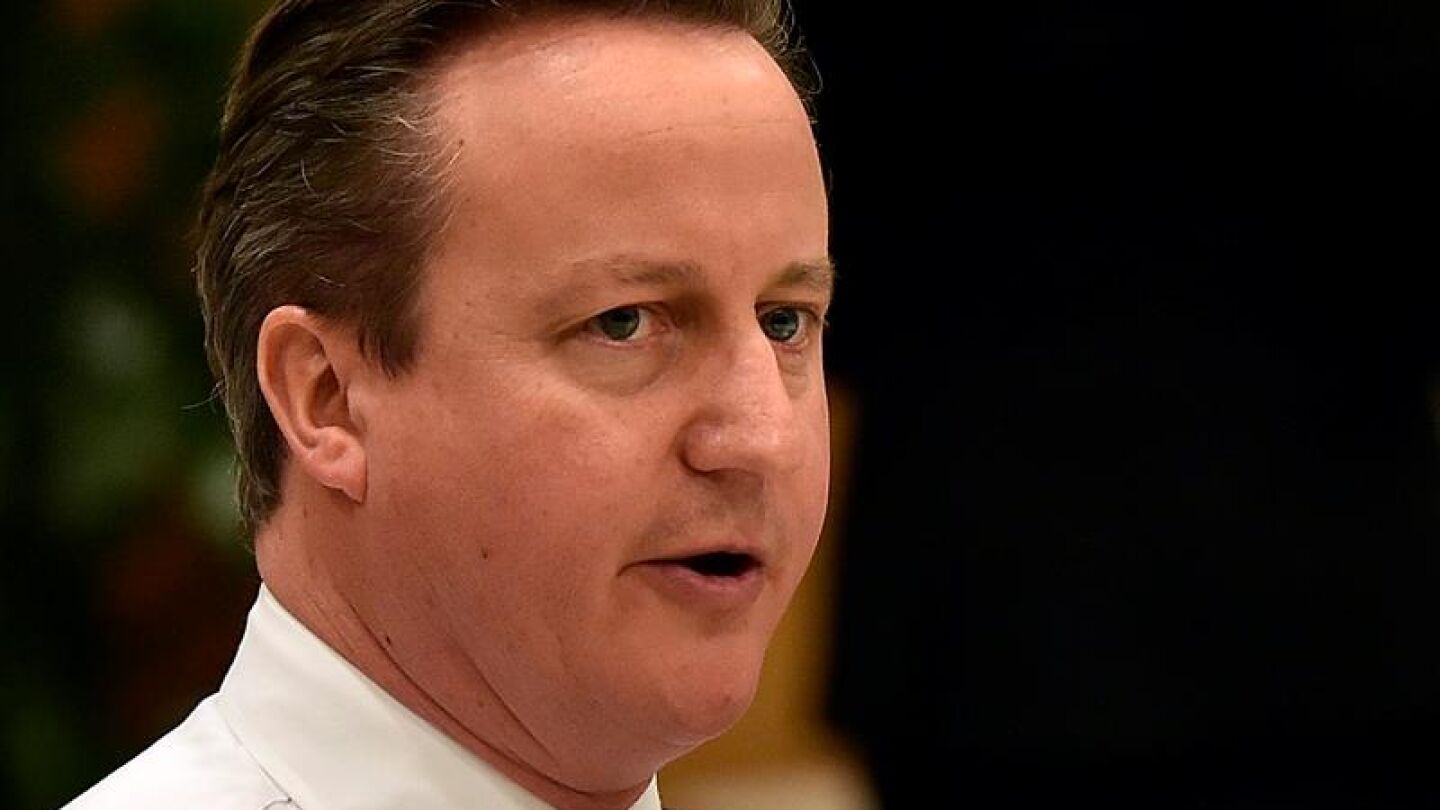 David Cameron en la cumbre de Bruselas 