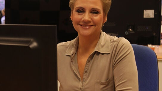 Gloria Serra durante el encuentro digital