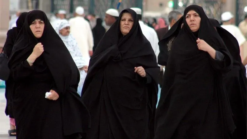 Musulmanas en Arabia.