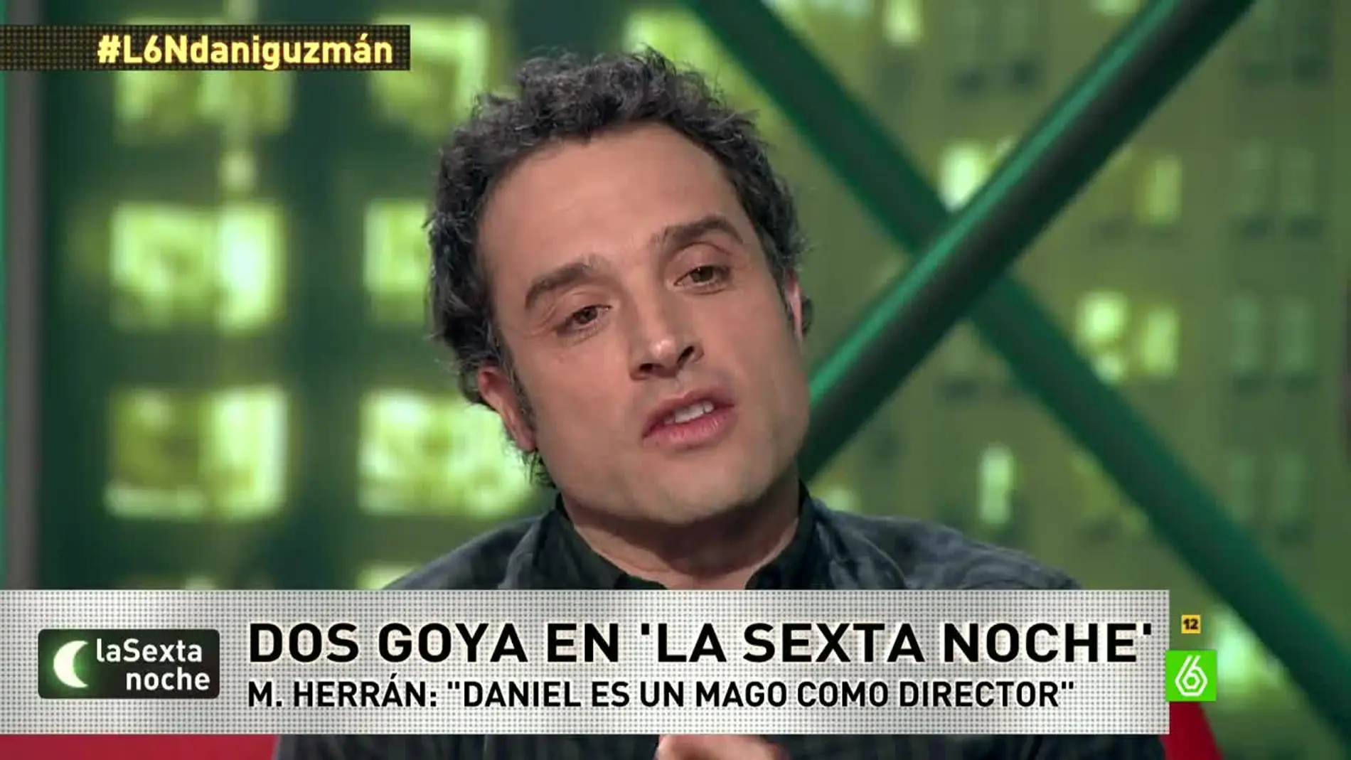 El actor y director Daniel Guzmán, en laSexta Noche