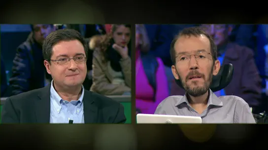 Óscar López, de PSOE, y Pablo Echenique, de Podemos, en laSexta Noche Óscar López, de PSOE, y Pablo Echenique, de Podemos, en laSexta Noche