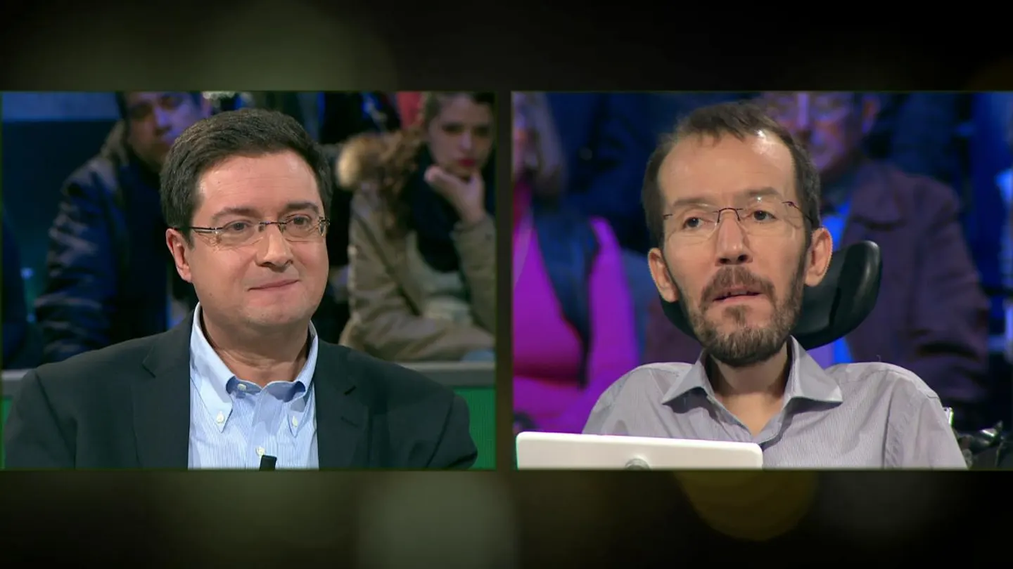 Óscar López, de PSOE, y Pablo Echenique, de Podemos, en laSexta Noche Óscar López, de PSOE, y Pablo Echenique, de Podemos, en laSexta Noche