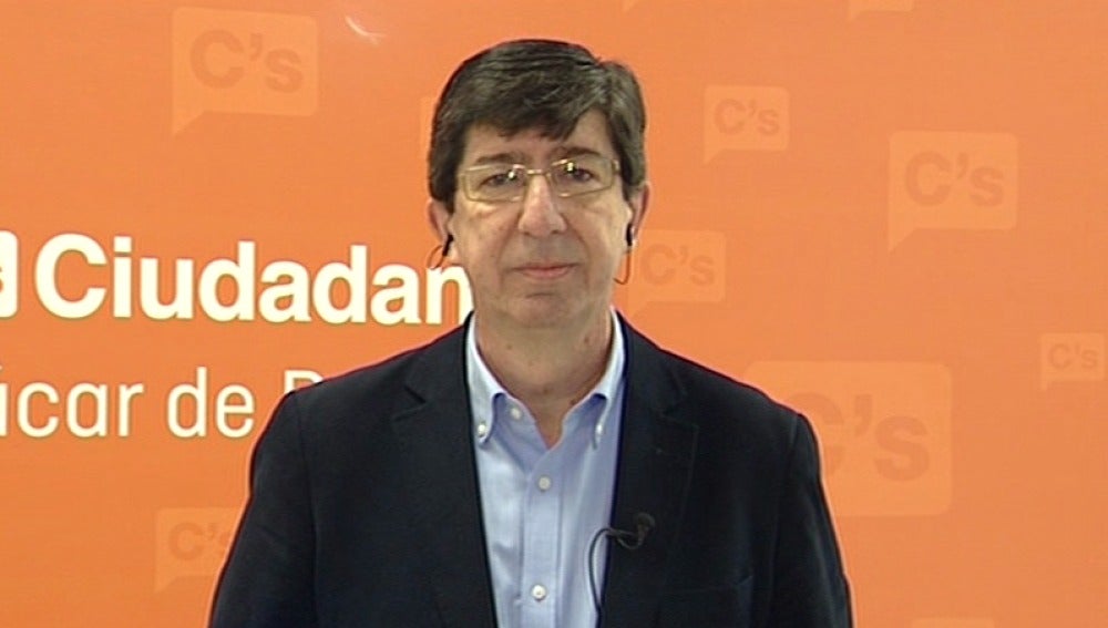 El portavoz de Ciudadanos en Andalucía, Juan Marín