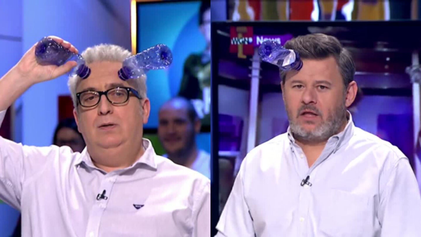 Leo Harlem y Miki Nadal imitan a &lsquo;Ultramarino Man&rsquo;