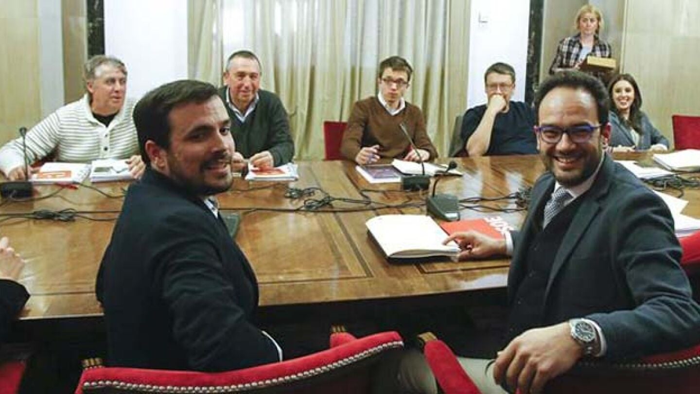 Acaba sin acuerdo la reuni&oacute;n entre Podemos, IU, PSOE y Comprom&iacute;s