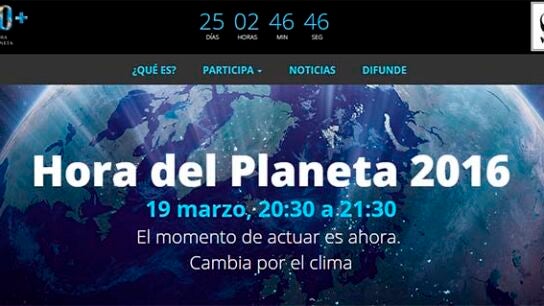 Convocatoria de la d&eacute;cima edici&oacute;n de la Hora del Planeta