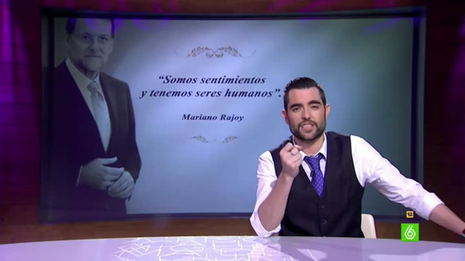 Dani Mateo completa el poema de Mariano Rajoy
