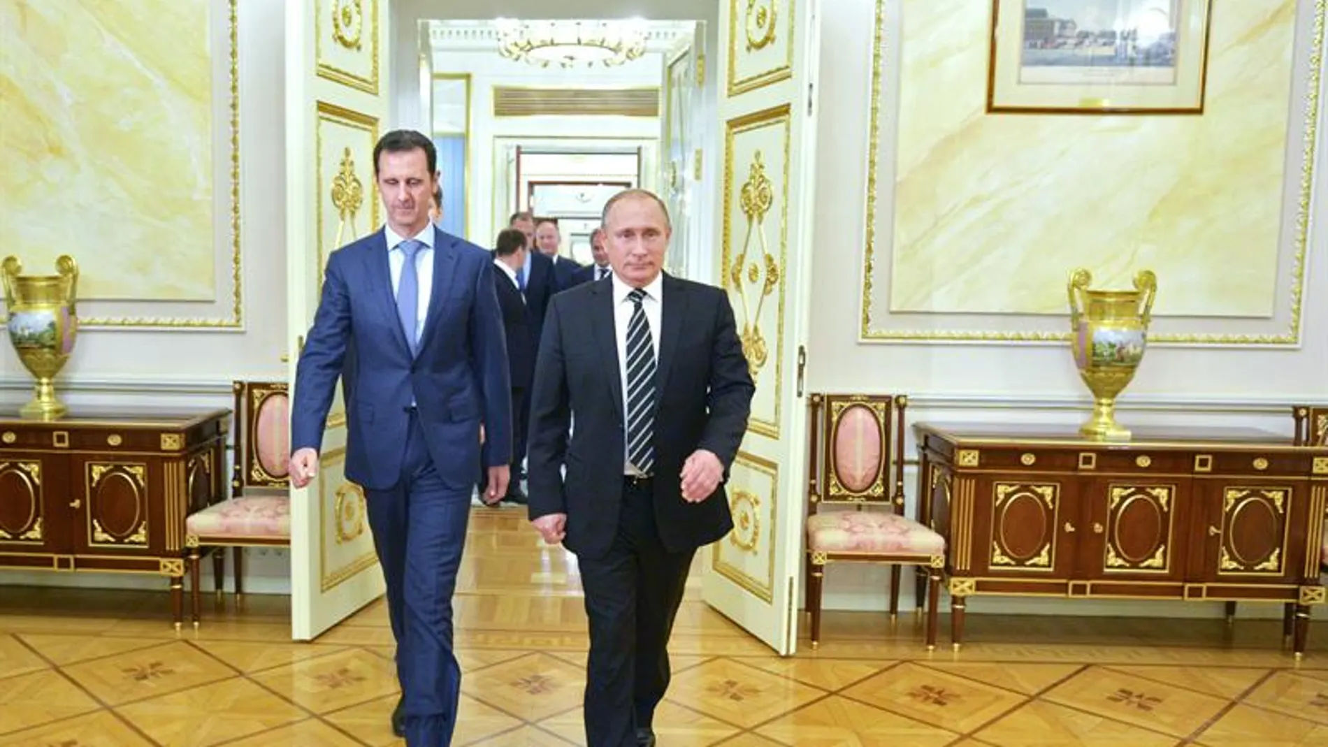 Vladimir Putin y su homólogo sirio, Bashar al-Asad