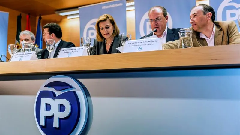 Cospedal en la junta directiva del PP extremeño