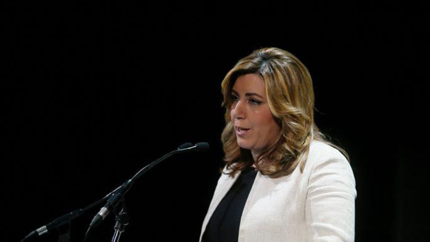 Susana D&iacute;az, durante un acto del PSOE