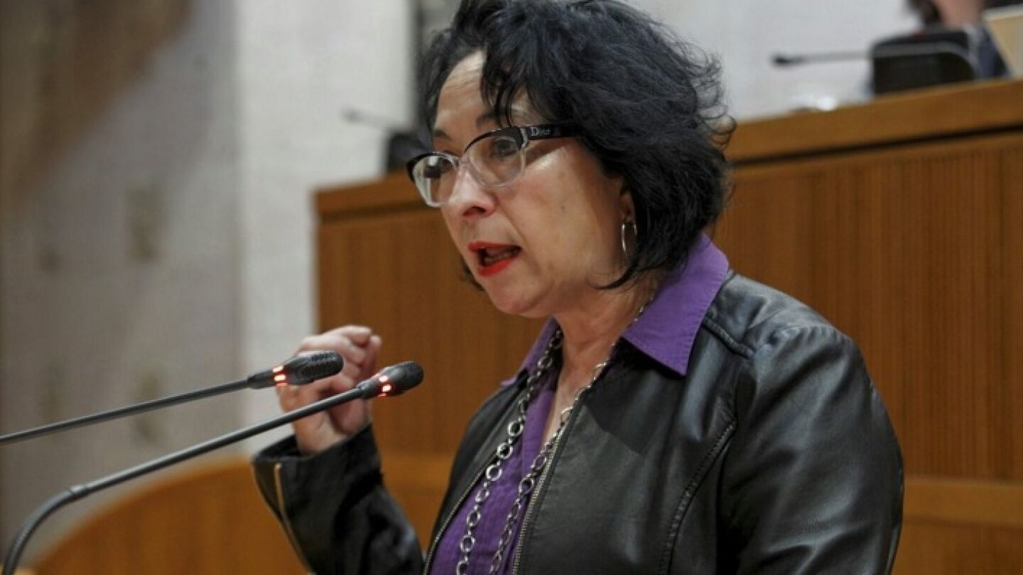 Amparo Bella, diputada de Podemos en Arag&oacute;n