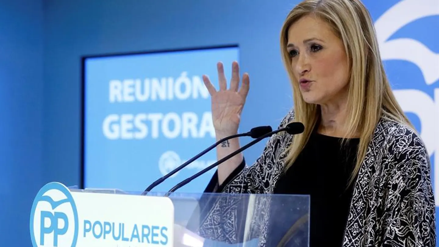 La presidenta de la Comunidad y de la gestora del PP de Madrid, Cristina Cifuentes. La presidenta de la Comunidad y de la gestora del PP de Madrid, Cristina Cifuentes.