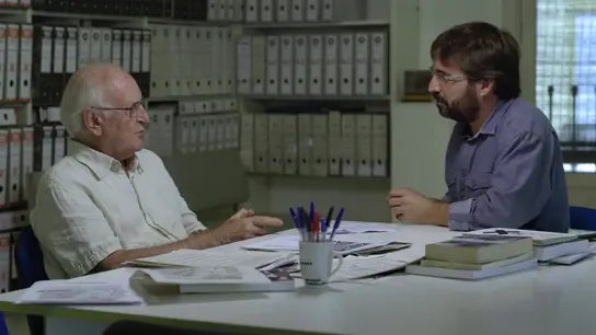 Jordi Évole y Francisco Puche, ingeniero experto en amianto Jordi Évole y Francisco Puche, ingeniero experto en amianto