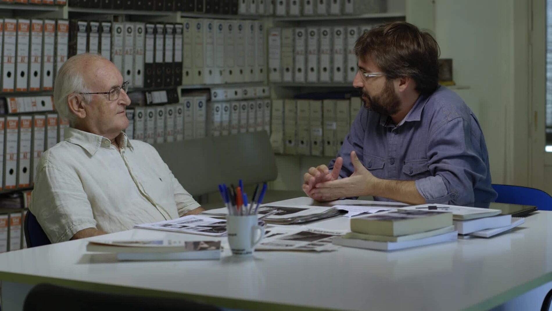 Jordi Évole y Francisco Puche, ingeniero experto en amianto