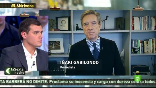 Albert Rivera responde a I&ntilde;aki Gabilondo en laSexta Noche