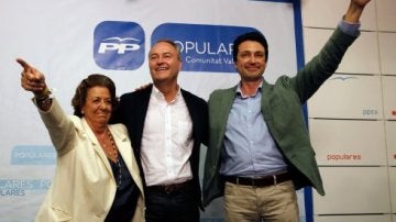 Vicente Betoret junto a cargos del PP Valenciano