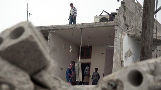 Vivienda bombardeada en la ciudad siria de Alepo (Archivo)