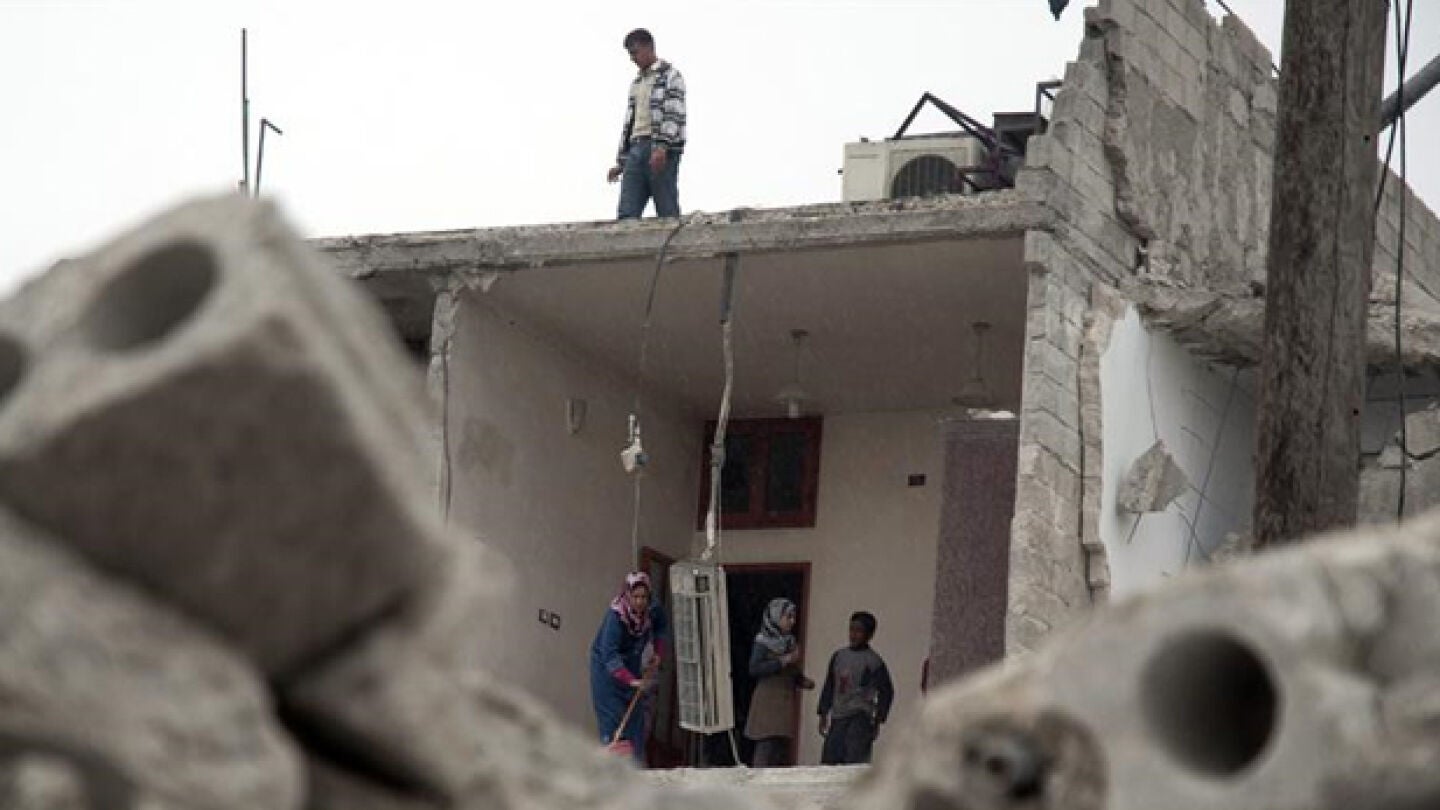 Vivienda bombardeada en la ciudad siria de Alepo (Archivo)
