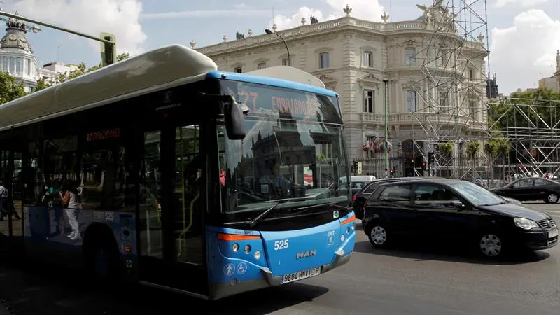 Imagen de archivo de un autobús de la EMT