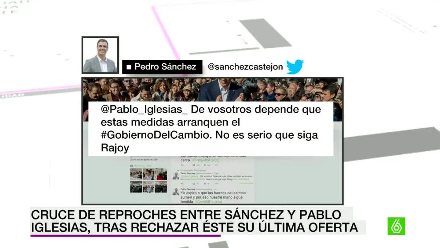 Respuesta de Pedro Sánchez a Iglesias Respuesta de Pedro Sánchez a Iglesias