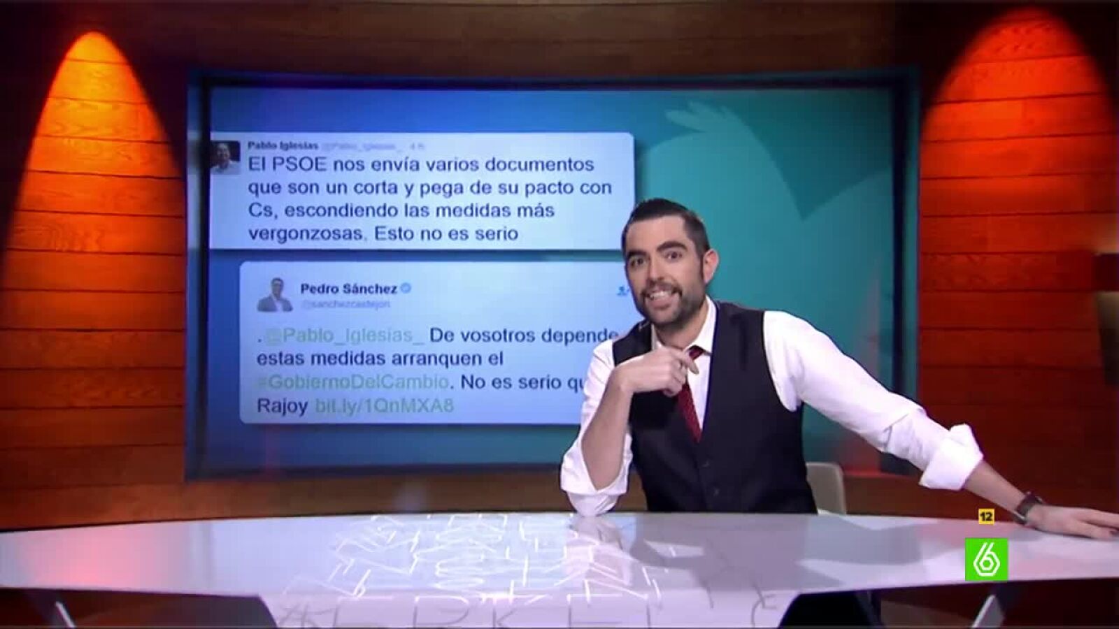 Dani Mateo lee tweets