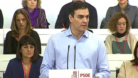 Pedro S&aacute;nchez en la Ejecutiva del PSOE