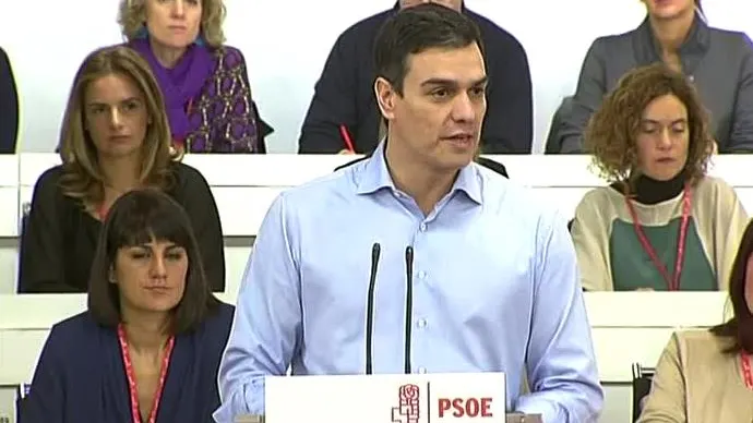 Pedro Sánchez en la Ejecutiva del PSOE