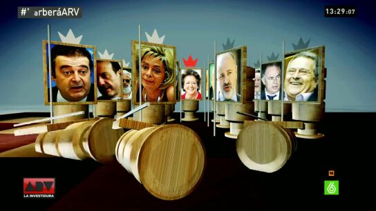 Tablero de ajedrez de n&uacute;meros rojos