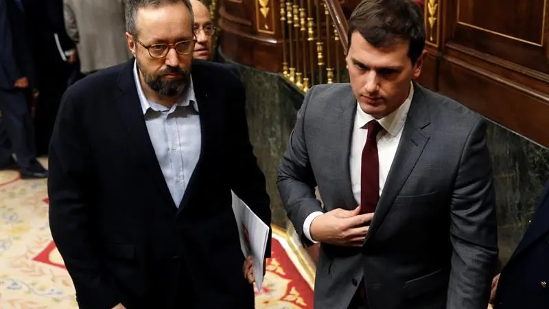 Albert Rivera, y el portavoz parlamentario de Ciudadanos, Juan Carlos Girauta Albert Rivera, y el portavoz parlamentario de Ciudadanos, Juan Carlos Girauta