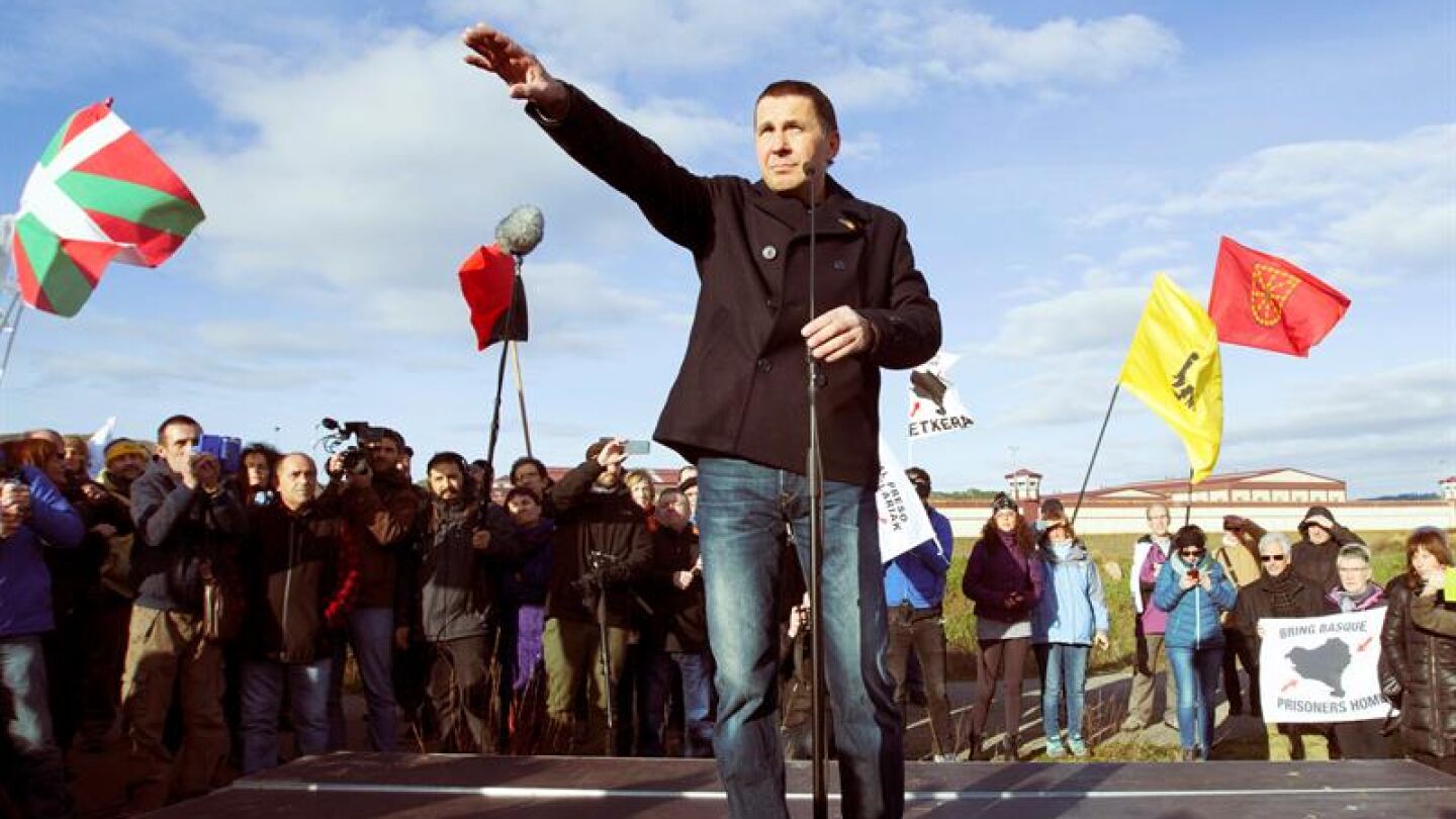 Discurso de Arnaldo Otegi al salir de prisi&oacute;n