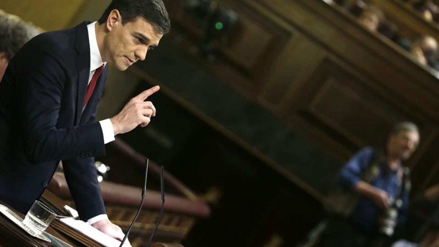 El l&iacute;der del PSOE, Pedro S&aacute;nchez