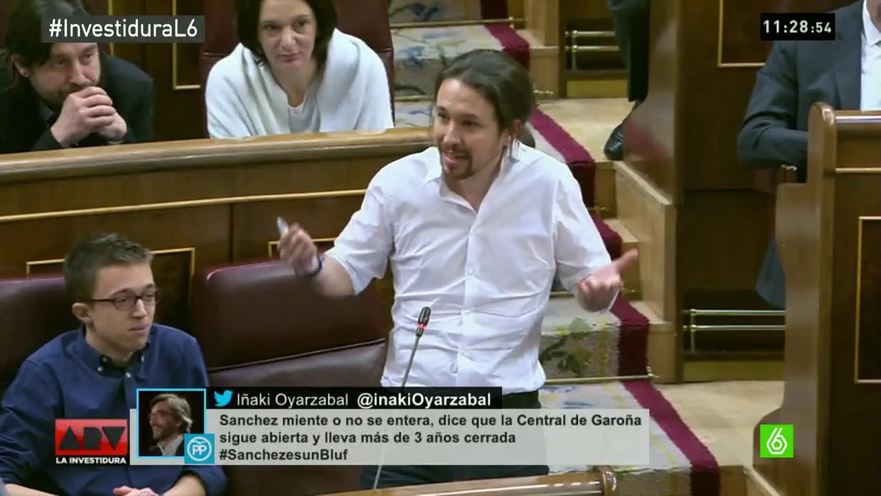 Iglesias y Errejón investidura