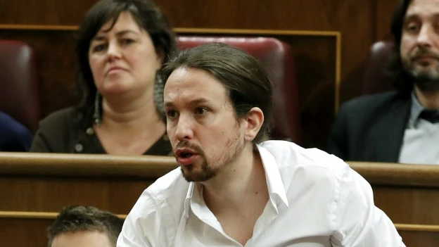 Pablo Iglesias en el debate de investidura