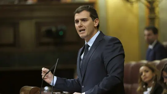 Albert Rivera, durante un discurso en el Congreso de los Diputados Albert Rivera, durante un discurso en el Congreso de los Diputados